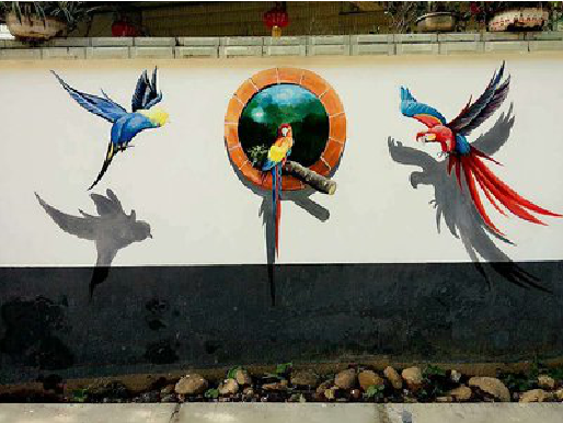 文成视觉错位-3D墙绘设计