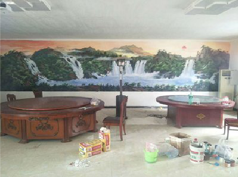 文成墙绘-写实风景