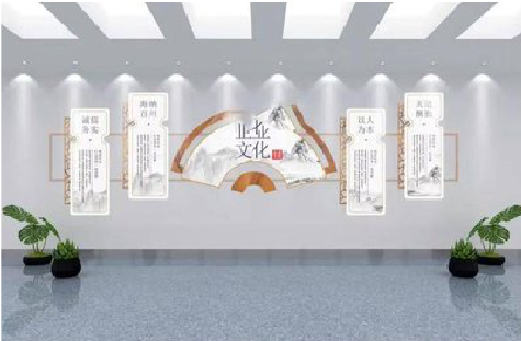 文成企业文化墙设计的核心要素。