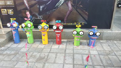 文成商业区彩绘