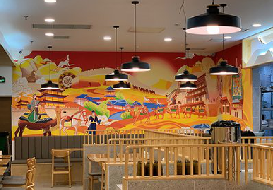 文成商业空间彩绘介绍。