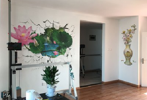 文成墙体彩绘相比墙纸的优势。