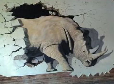 文成在墙绘中，如何绘制3D效果？