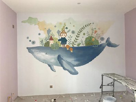 文成手绘墙的特点及优势。